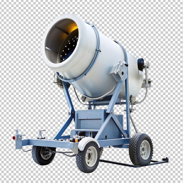 mobile snow gun or cannon transparent background