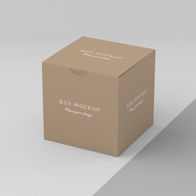 Mock-up for cardboard box storage