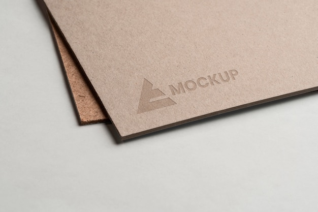 Mock-up logo design business on envelopes