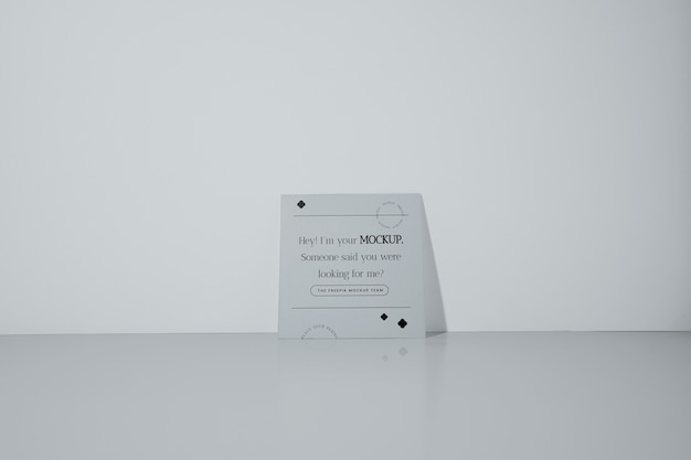 Mock-up of office stationery paper