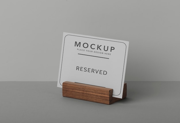 Mock-up for table display