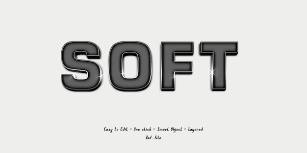 Mockup 3d effect font alphabet with grey color soft texture