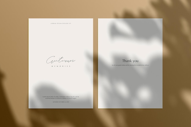 Mockup background with natural shadows shadow overlay