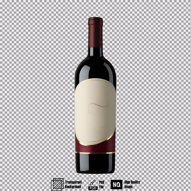 PSD mockup of a blank wine bottle