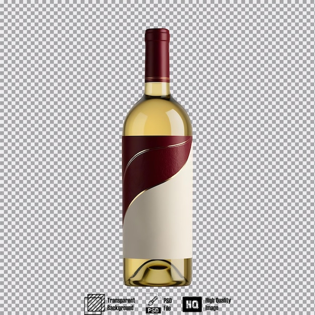 PSD mockup of a blank wine bottle