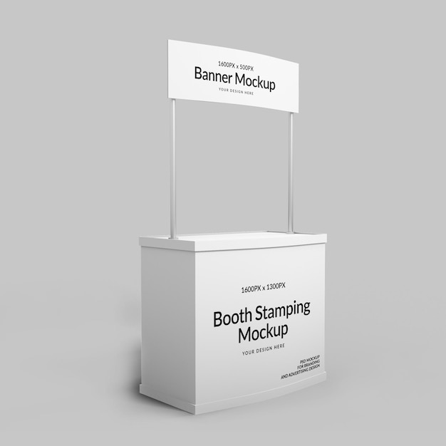 Mockup booth stamping