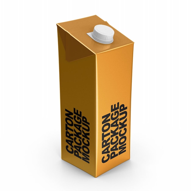 MOCKUP CARTON PACKAGE SMART OBJECT