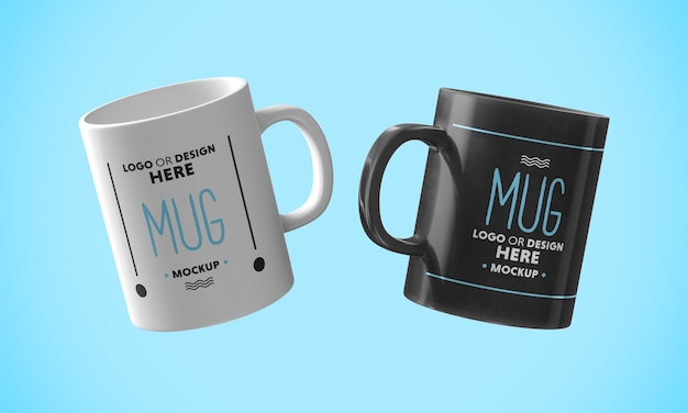 Mockup for ceramic coffee mug