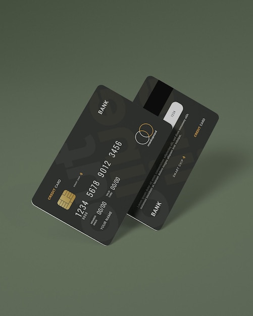 Mockup credit card for branding PSD