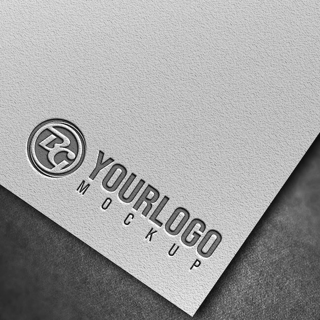 Mockup design template on paper