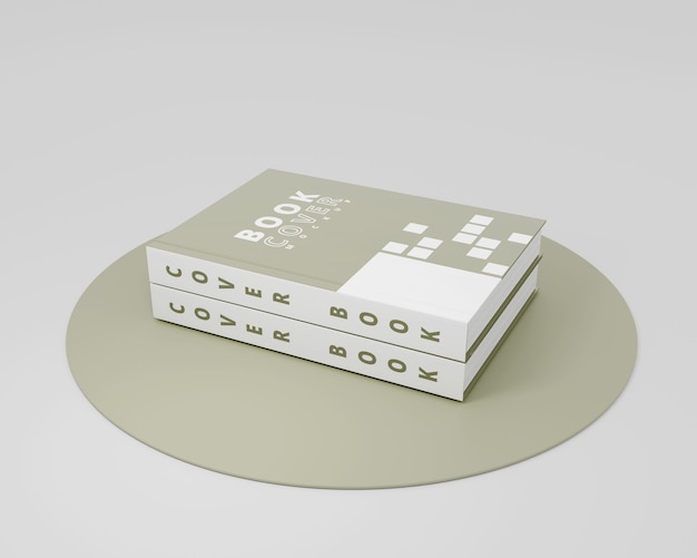 Mockup hard cover book