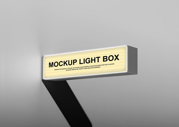 MOCKUP LIGHT BOX