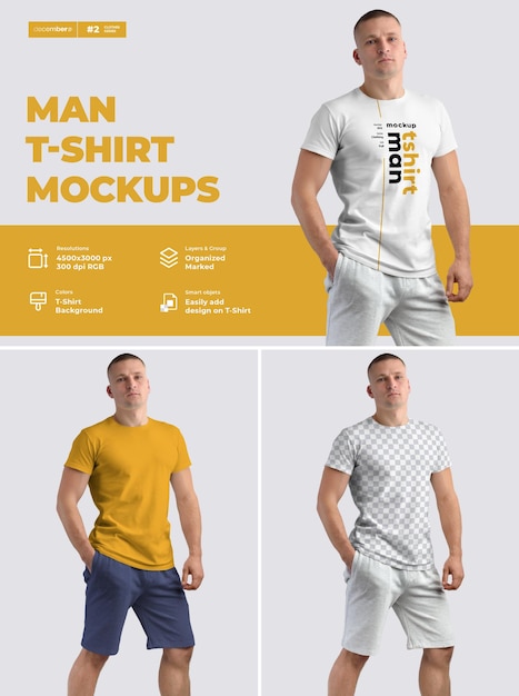 Mockup male t-Shirts design