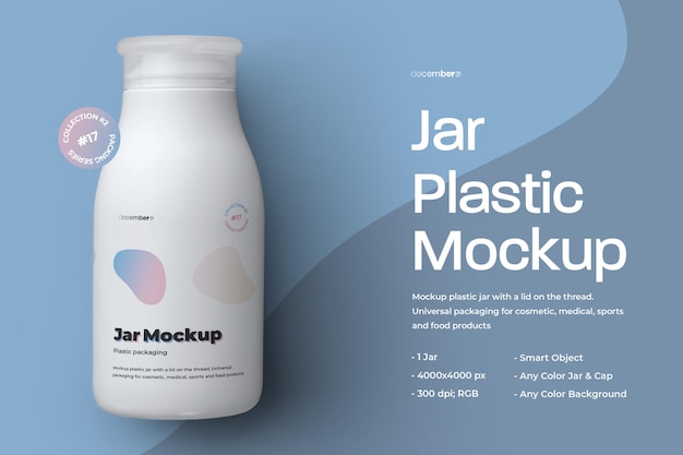 Mockup Plastic Jar Design