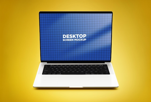 mockup screen display laptop 