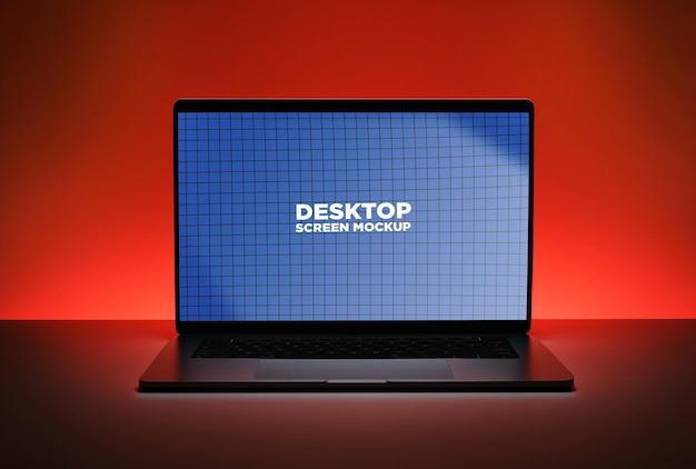 mockup screen display laptop 