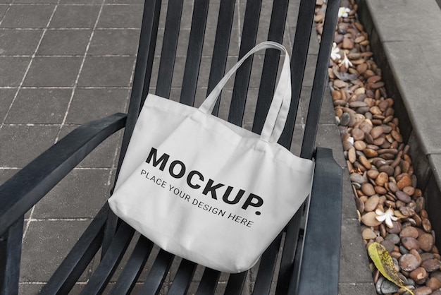 Mockup tote bag eco