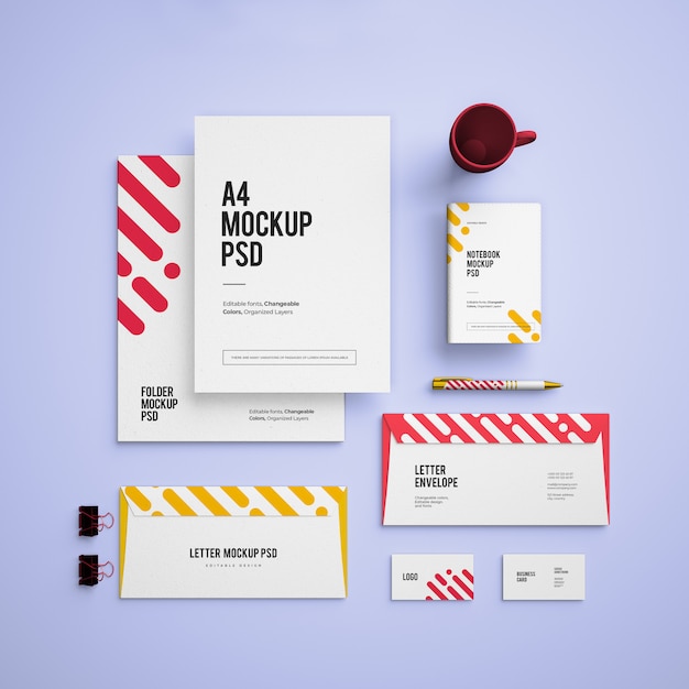 mockup with business cards