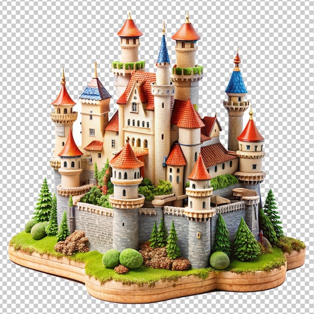 model of a fairy tale castle