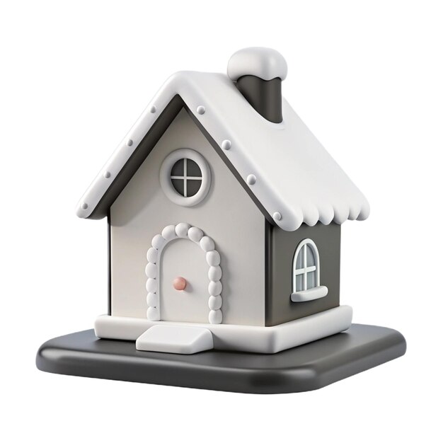 a model of a house with a window that says quot a bird quot on the front