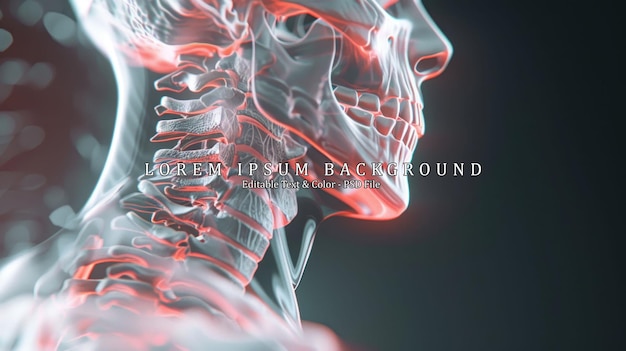 model of neck pain AI generated