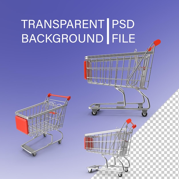 Model Shopping Cart PNG