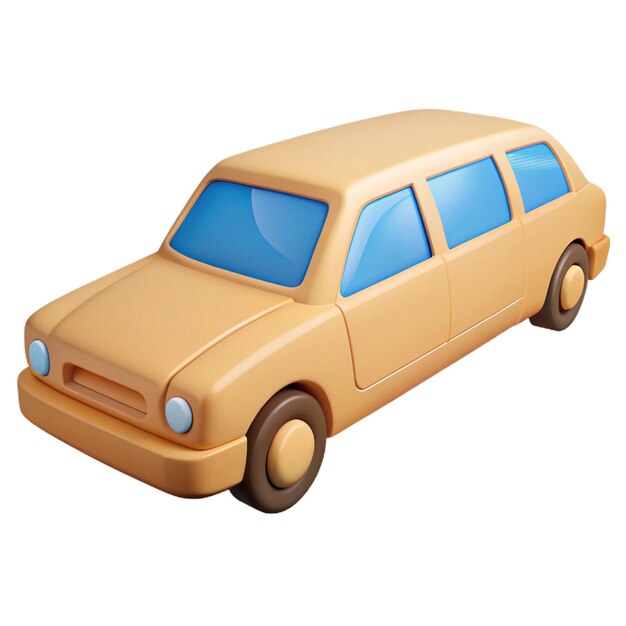 a model of a yellow car with the license plate number 3