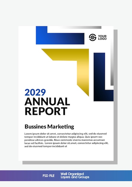 modern annual report template