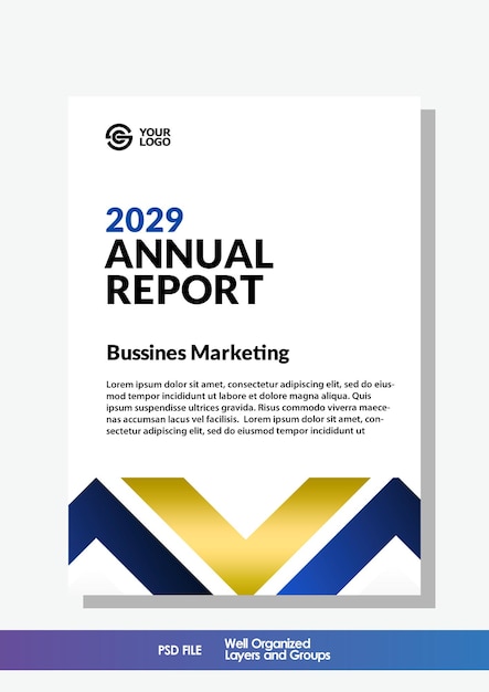 modern annual report template