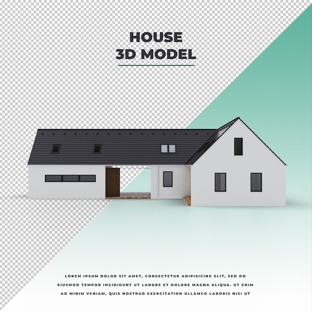 modern architecture house model