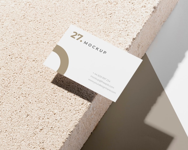 Modern assortment of mock-up business card