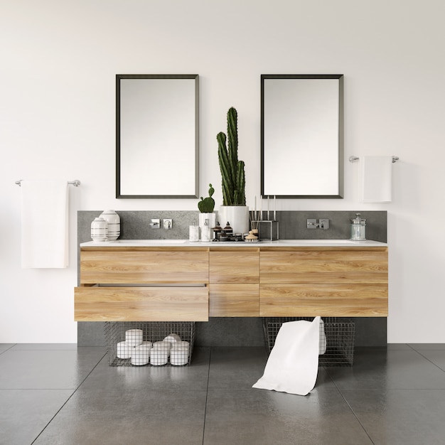 PSD modern bath room furniture