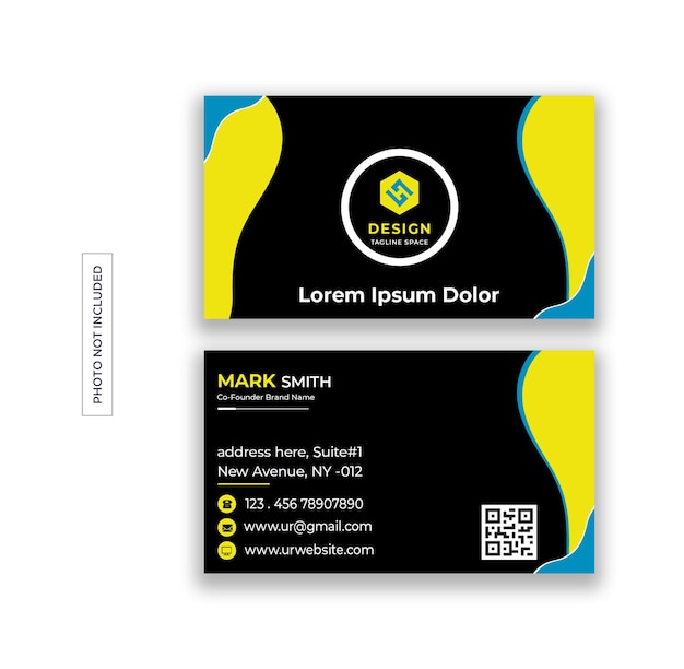 Modern business card design template