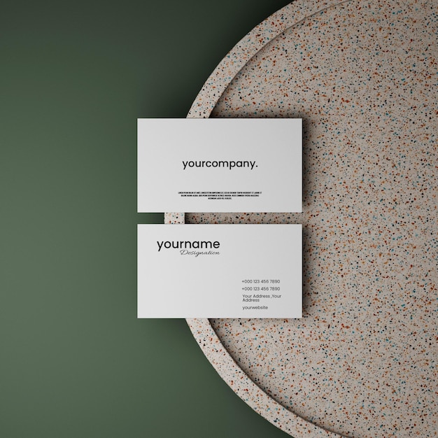 modern business card mockup