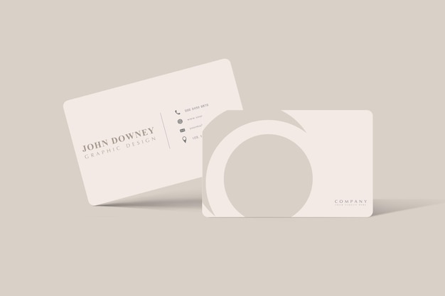 Modern business card mockup