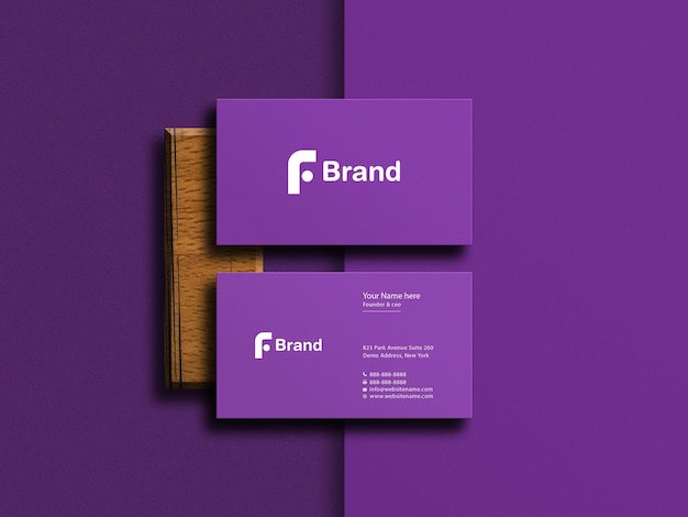 Modern business card mockup