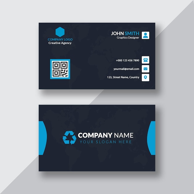 Modern business card template design