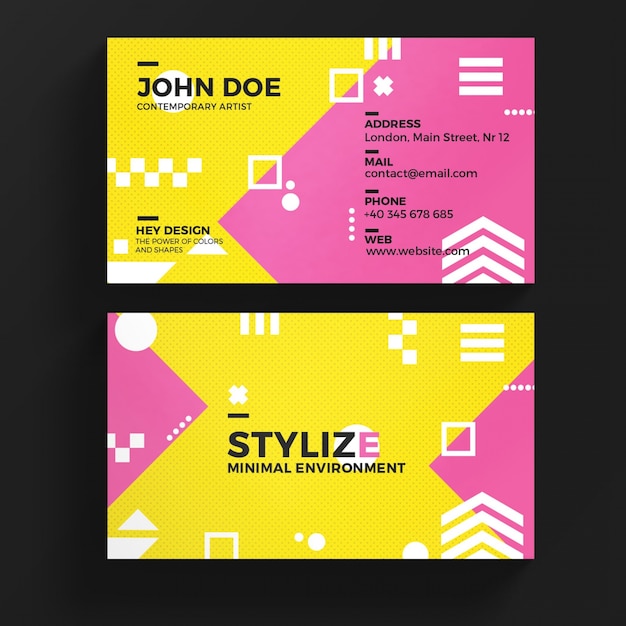 Modern business card template