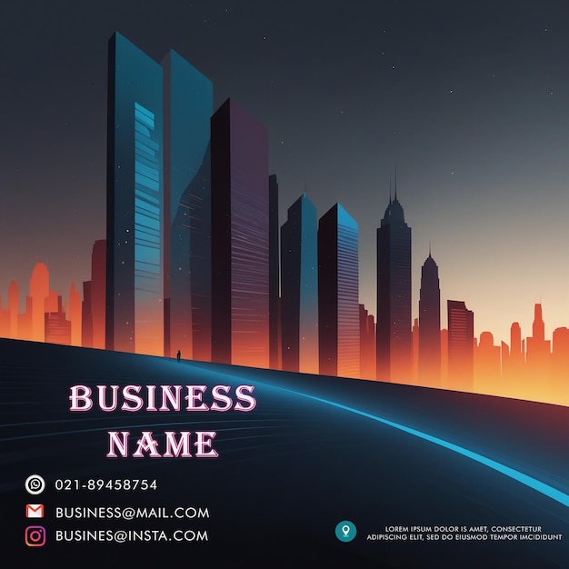 Modern business card template