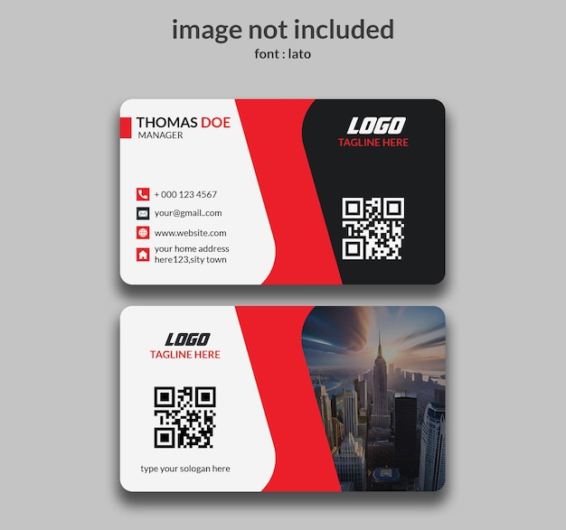 modern business card template