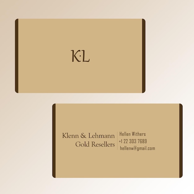 PSD modern business card