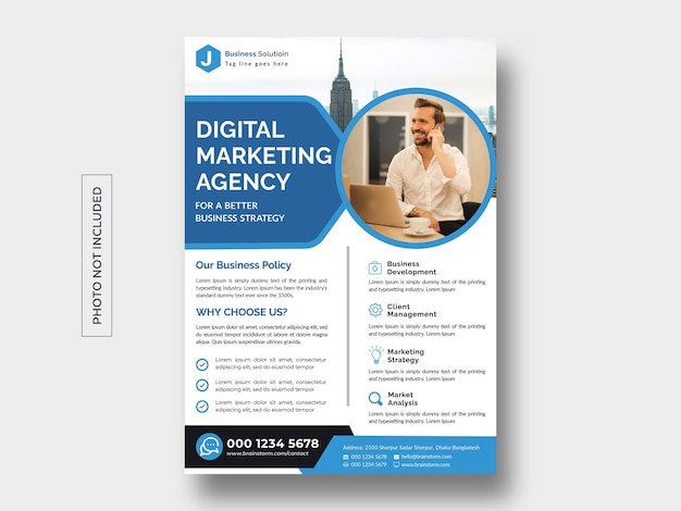 Modern business flyer template