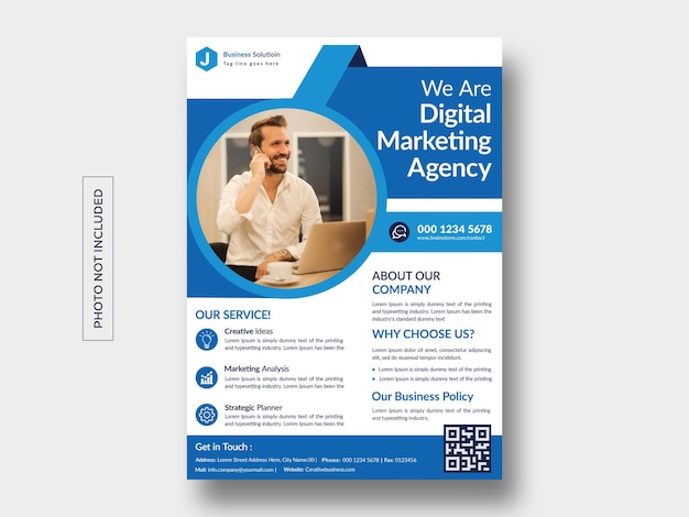 Modern business flyer template