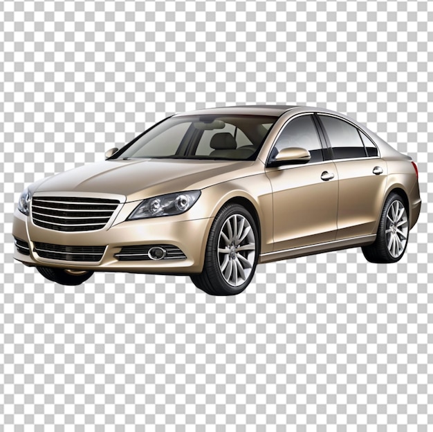 PSD modern car on transparent background 3d rendering illustration