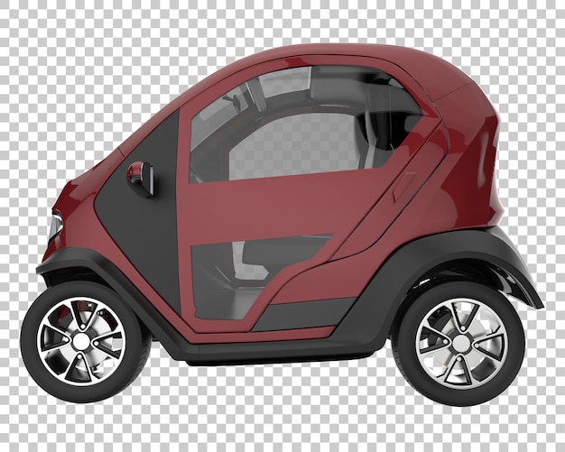 Modern car on transparent background. 3d rendering - illustration