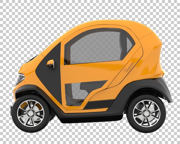 Modern car on transparent background. 3d rendering - illustration