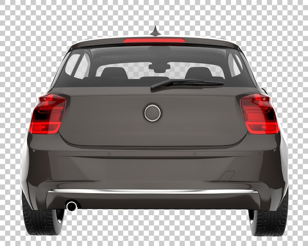 Modern car on transparent background. 3d rendering - illustration