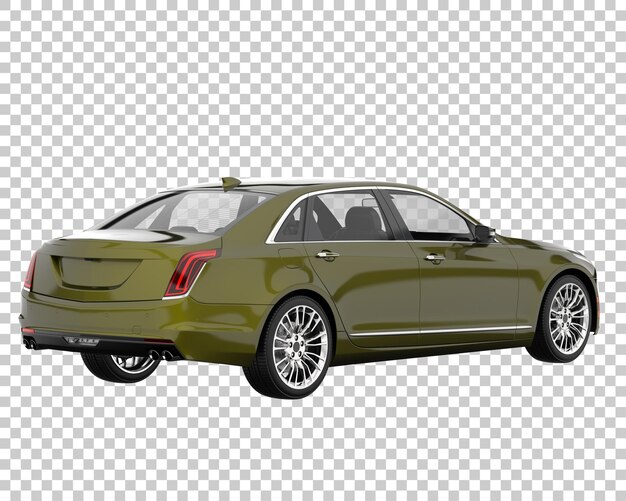 Modern car on transparent background. 3d rendering - illustration