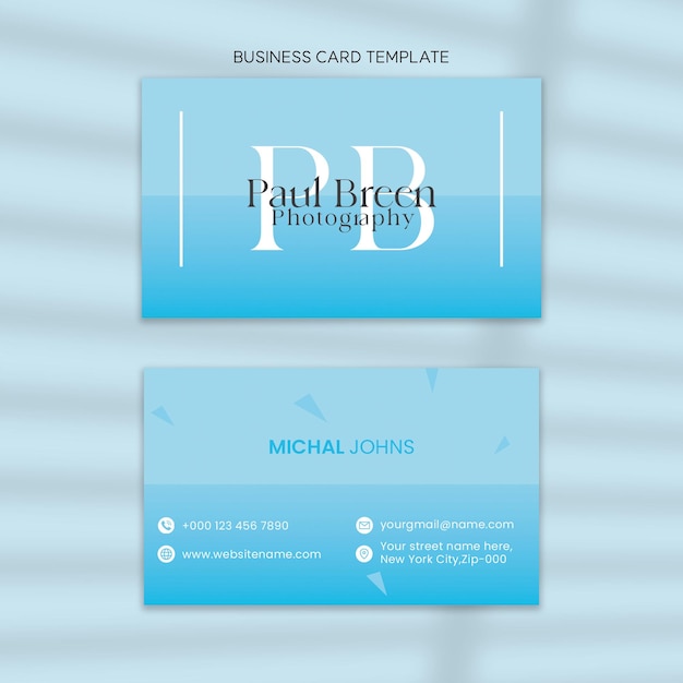 PSD modern and clean business card design templates image