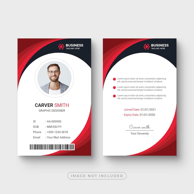 Modern and clean business id card template